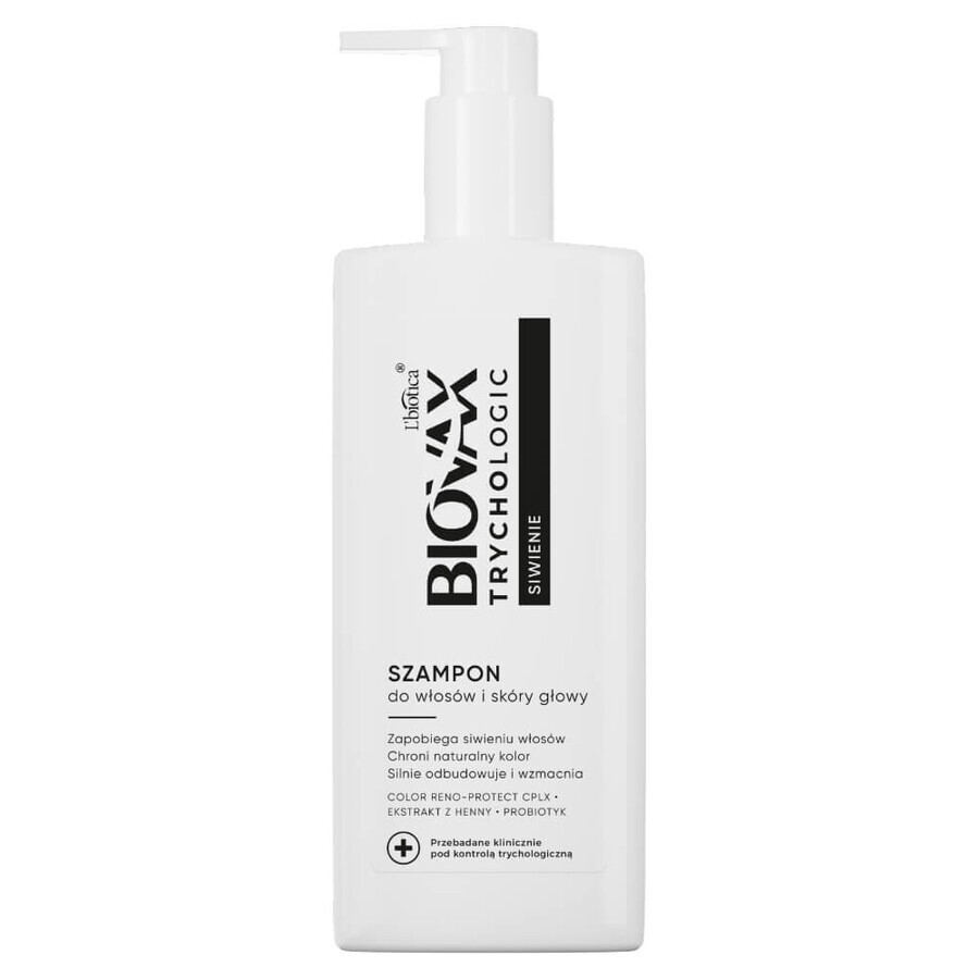 Biovax Trychologic Graying, shampooing pour cheveux et cuir chevelu, 200 ml