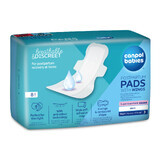 Canpol Babies, discreet postpartum maandverband met vleugels, voor de nacht, 8 stuks