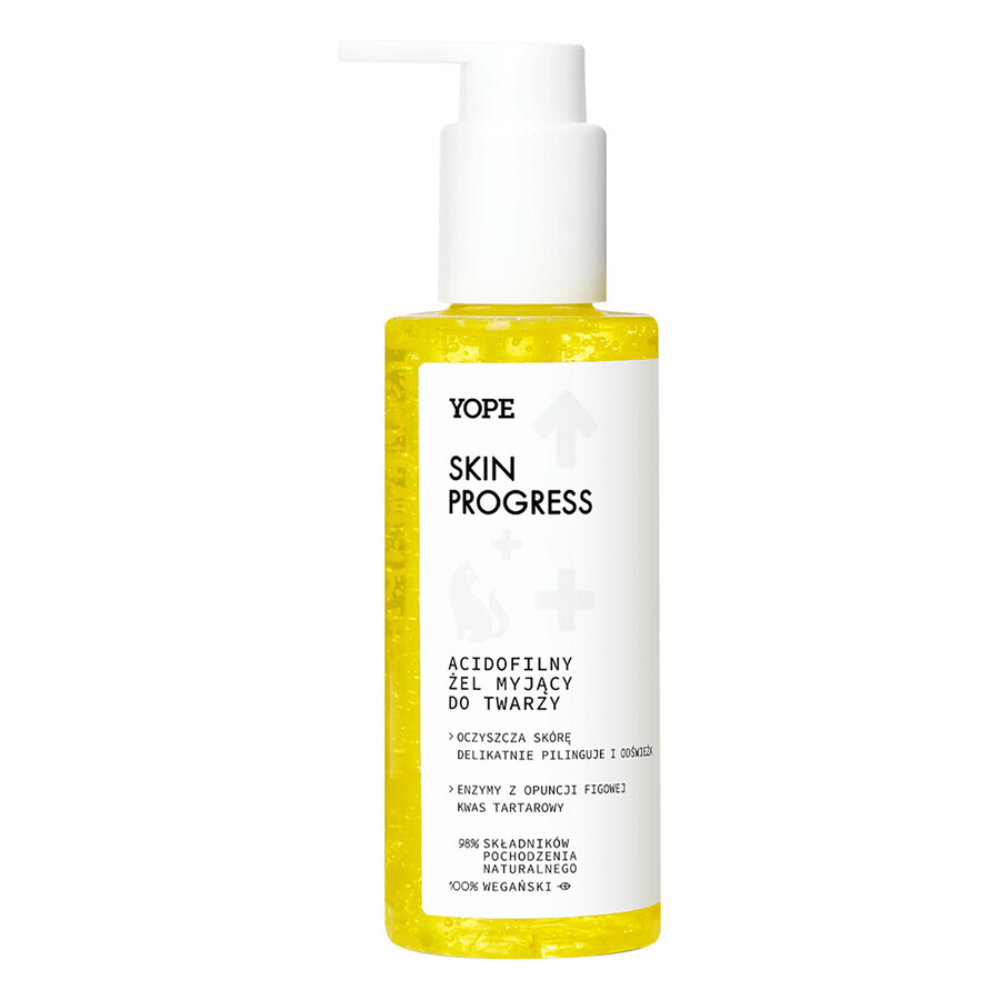 Yope Skin Progress, gel nettoyant visage acidophile, 150 ml