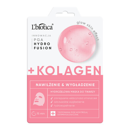 L&#39;Biotica, hydrogel gezichtsmasker met collageen, 1 stuk