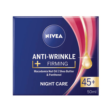 Firming Anti-Wrinkle Night Cream 45+, 50 ml, Nivea