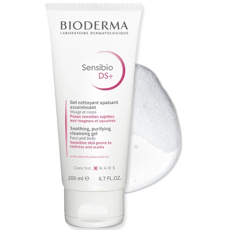 Bioderma Sensibio DS+, zachte gezichtsreinigingsgel, 200 ml