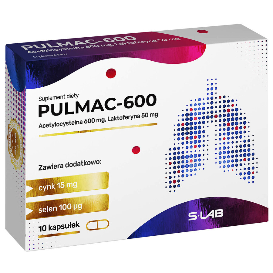 Pulmac-600, 10 capsules