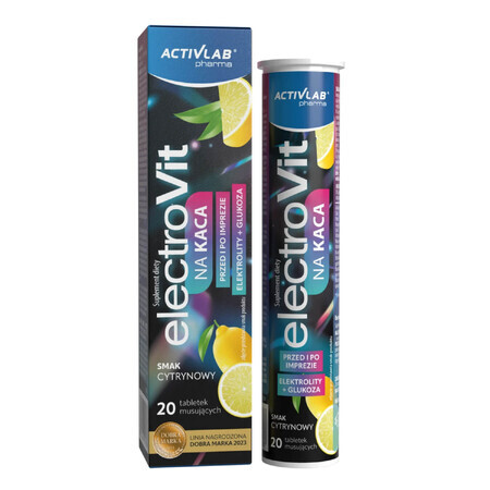 ActivLab Pharma ElectroVit For Hangover, saveur citron, 20 comprimés effervescents