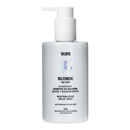 Yope Blonde My Hair, shampoing pour cheveux blonds et décolorés, 300 ml