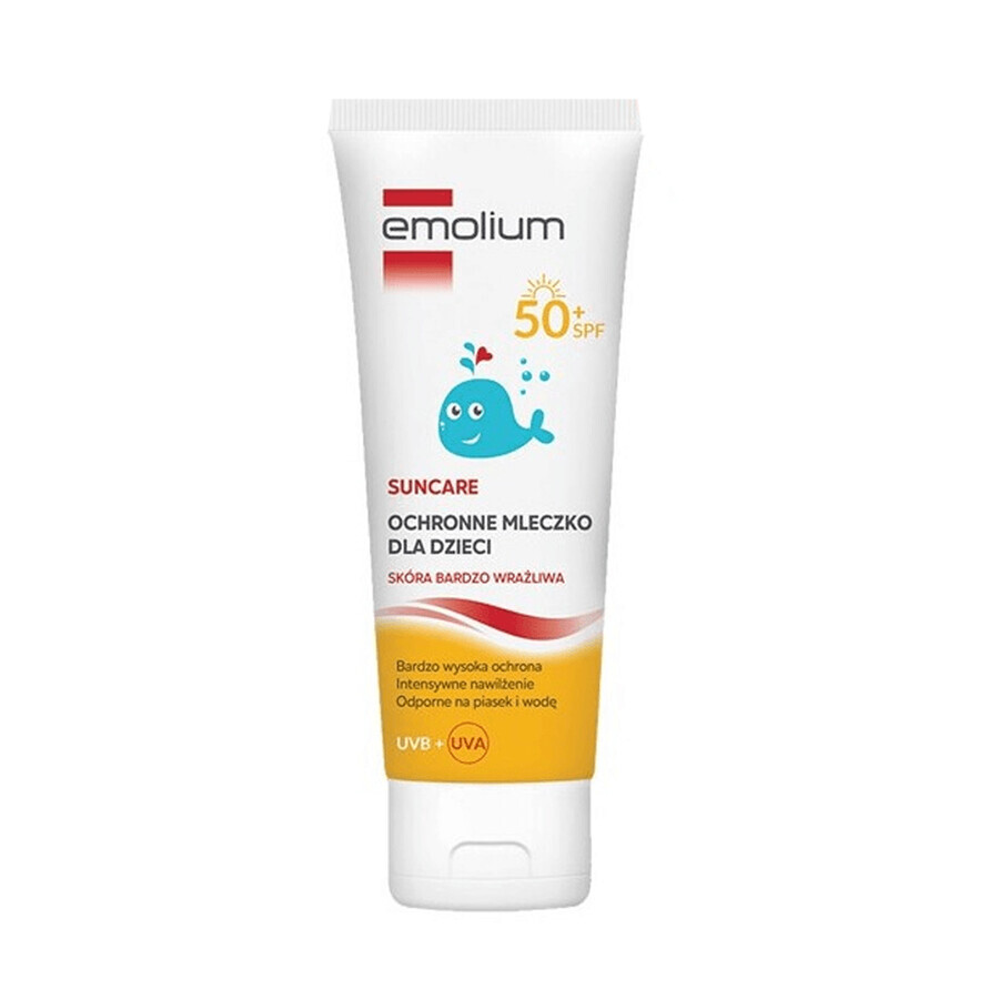 Emolium Suncare, latte protettivo per bambini da 1 anno, SPF 50+, 125 ml