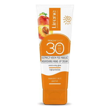 Lirene Peachy Shot, crema trucco nutriente, SPF 30, 50 ml