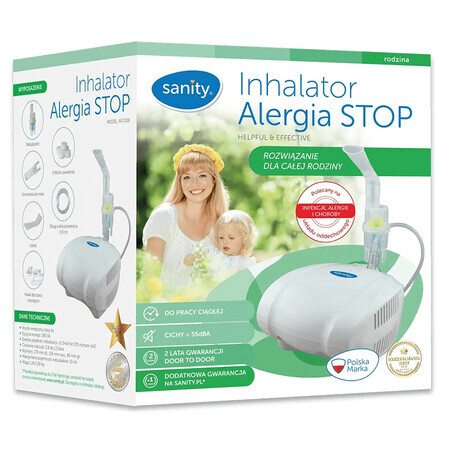 Sanity Allergy Stop A500LW00, inhalator cu compresor