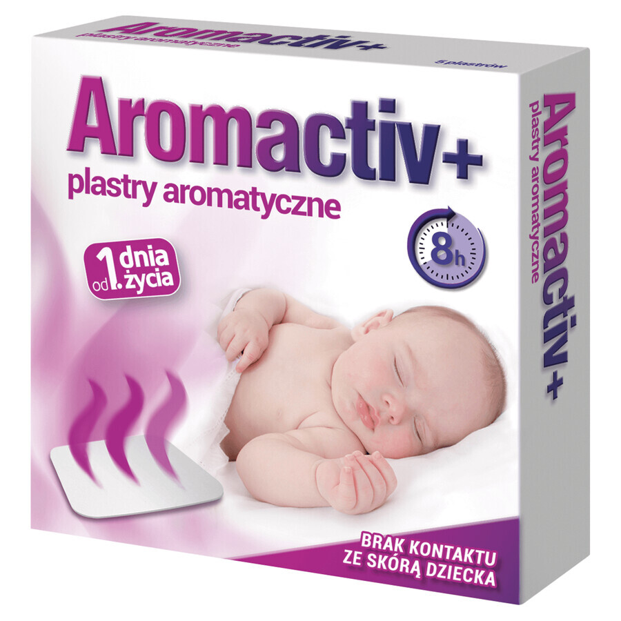 Aromactiv+, aromapleister vanaf dag 1 van het leven, 5 stuks DEFECTED PACKAGING