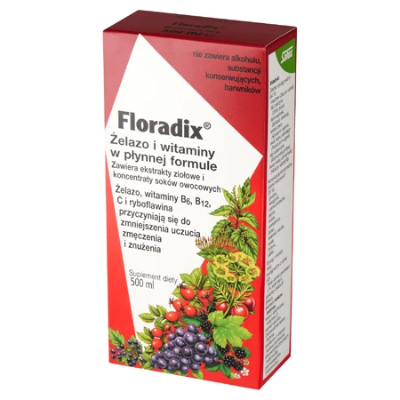Floradix IJzer &amp; Vitaminen, 500 ml VERONTREINIGDE VERPAKKING