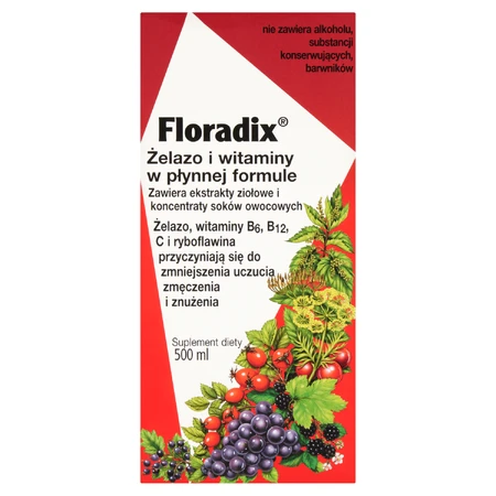 Floradix IJzer &amp; Vitaminen, 500 ml VERONTREINIGDE VERPAKKING