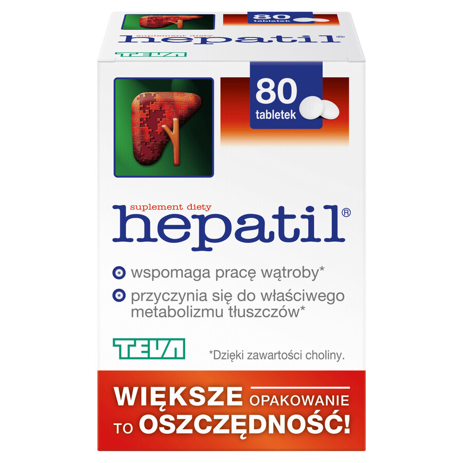 Hepatil, 80 tabletten DEFECTED PACKAGING