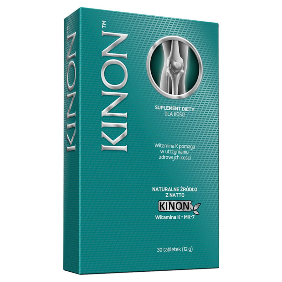 Kinon, vitamine K2-MK7 uit natto 75 μg, 30 tabletten KORTE SLUITING