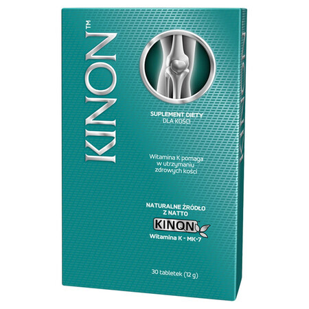 Kinon, vitamine K2-MK7 uit natto 75 μg, 30 tabletten KORTE SLUITING