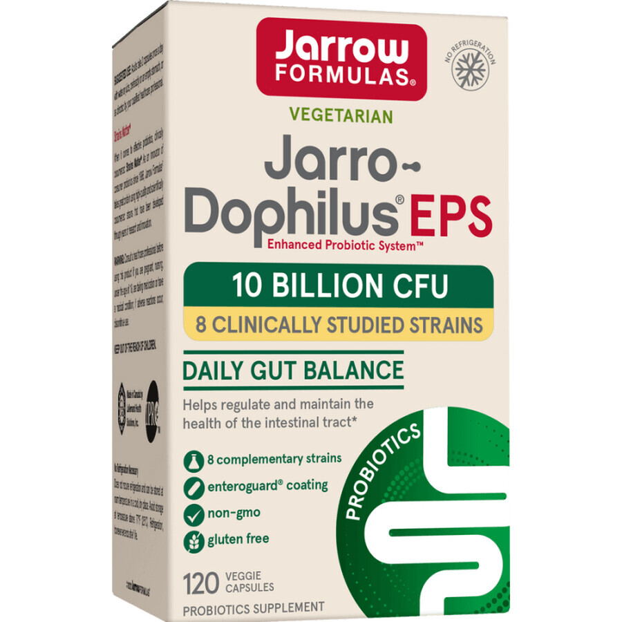 Jarrow Formulas Jarro-Dophilus EPS 10 milliards d'UFC, 120 gélules végétariennes SHORT DATE