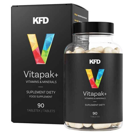 KFD VitaPak+ Vitaminen en Mineralen, 90 tabletten BEPERKTE VERPAKKING