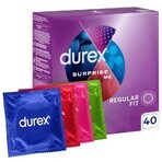 Durex Surprise Me, set di preservativi, 40 pezzi CONFEZIONE DIFETTOSA