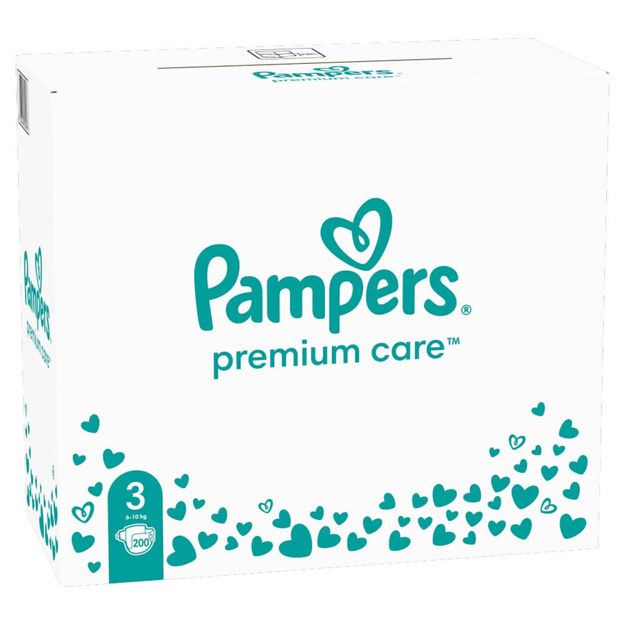 Pampers Premium Care, scutece mărimea 3, 6-10 kg, 200 PACHET DEFECTAT