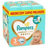 Pampers Premium Care, Windeln Größe 3, 6-10 kg, 200 PACKUNGEN DEFEKT