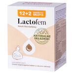 Lactofem, karamelsmaak, 12 sachets +2 sachets gratis VERONTREINIGDE VERPAKKING