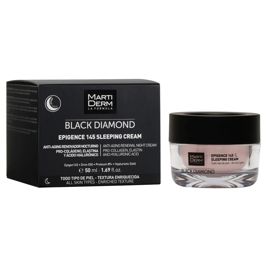 MartiDerm Black Diamond Epigence 145 Sleeping Cream, anti-aging night cream, 50 ml CONTAMINATED PACKAGING