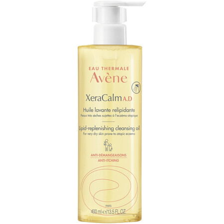 Avene XeraCalm A.D., lipideherstellende reinigingsolie, droge, atopische en pruritische huid, 400 ml VERONTREINIGDE VERPAKKING