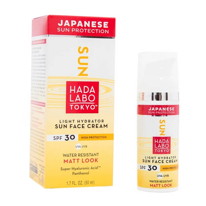 Zonnebeschermingscrème voor gezicht met SPF 30, 50 ml, Hada Labo Tokyo