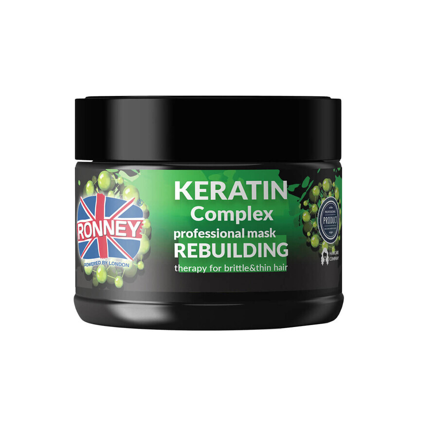 Ronney Keratin Complex Rebuilding Therapy, mască de reconstrucție pentru păr uscat și fragil, 300 ml