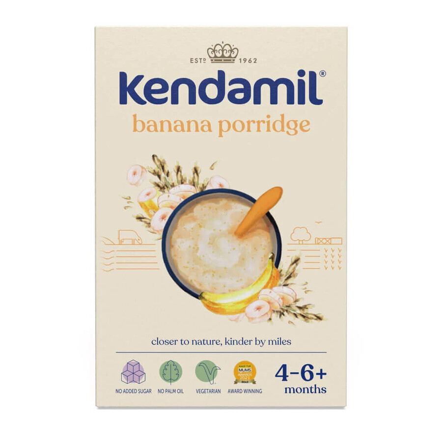 Kendamil Rijstgranen, banaan, melk, na 4 maanden, 150 g