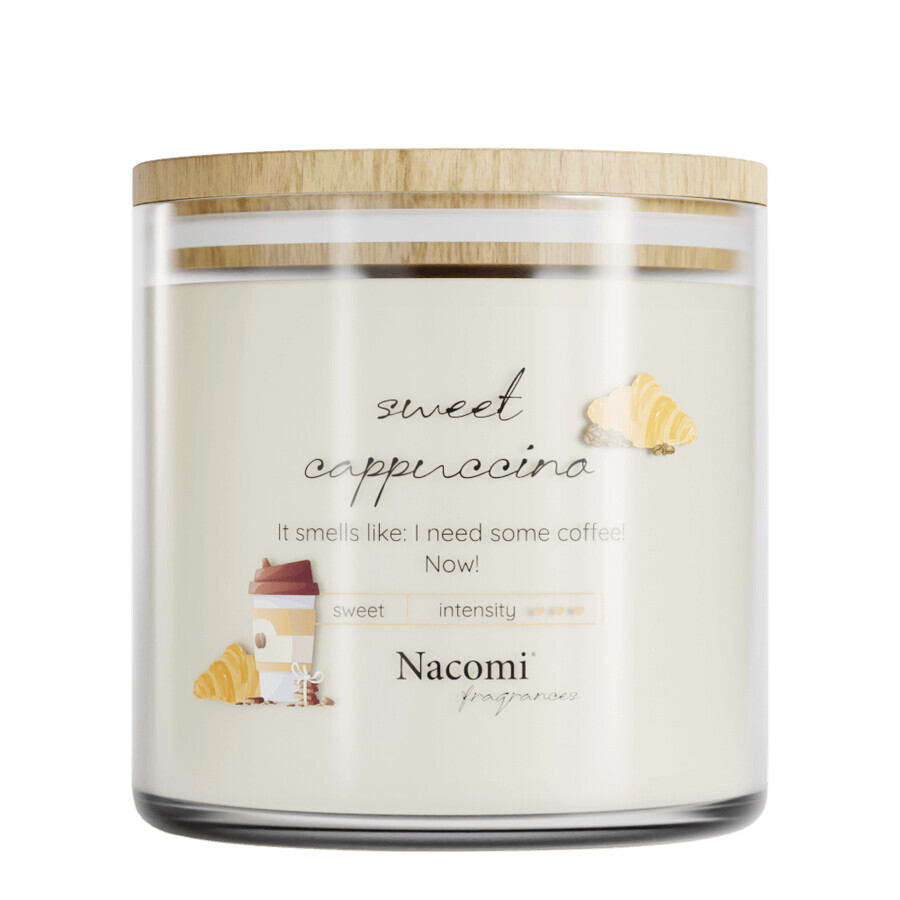 Nacomi Fragrances, candela profumata di soia, Sweet cappuccino, 450 g