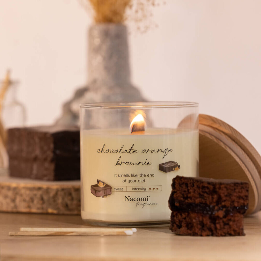 Nacomi Fragrances, candela di soia profumata, Chocolate orange brownie, 450 g