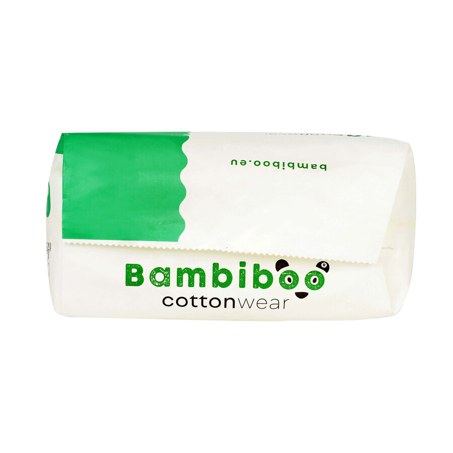 Bambiboo Cottonwear, pañales desechables de algodón orgánico, Recién nacido, talla 1, 2-4 kg, 28 piezas