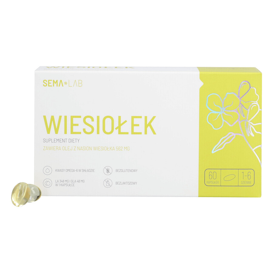 SEMA Lab Teunisbloem, 60 capsules