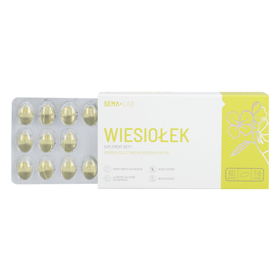 SEMA Lab Teunisbloem, 60 capsules