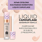 Eveline Cosmetics Liquid Camuflage, correttore waterproof con acido ialuronico, n. 04, Mandorla chiara, 7 ml