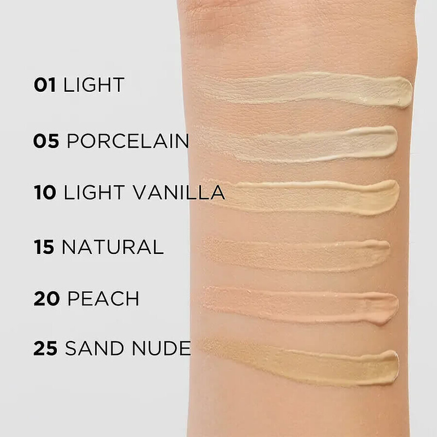 Eveline Cosmetics Wonder Match, vloeibare concealer, nr. 25 zand nude, 7 ml