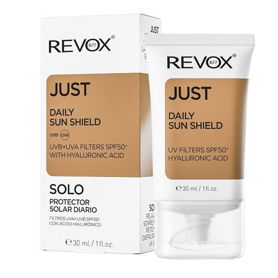 Crema da giorno per la protezione solare con acido ialuronico SPF 50, 30 ml, Revox