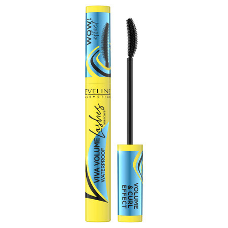 Eveline Cosmetics Viva Volume Lashes, máscara resistente al agua que añade volumen, 10 ml