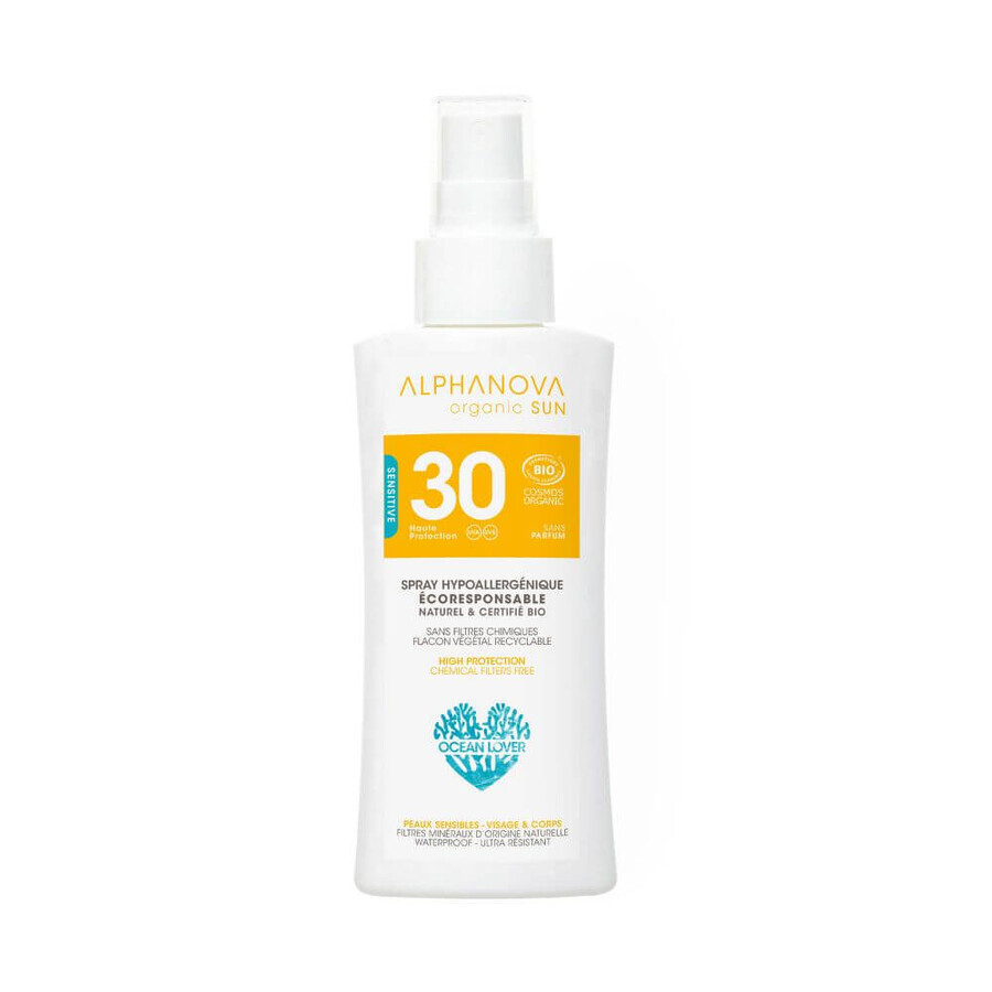 Alphanova Sun Bio, sun protection spray, SPF 30, 90 g