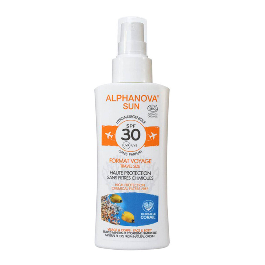 Alphanova Sun Bio, sun protection spray, SPF 30, 90 g