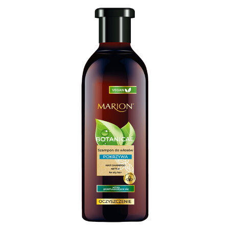 Marion Botanical, reinigende kruidenshampoo, brandnetel, vet haar, 400 ml