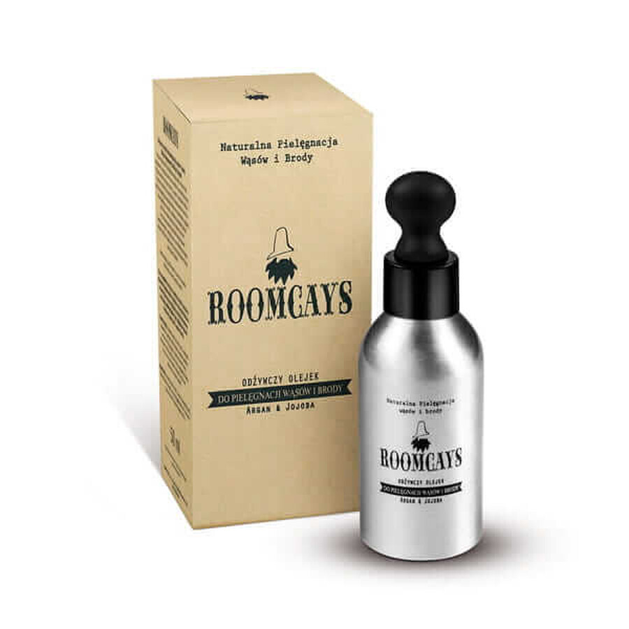 Roomcays, voedende baard- en snorolie, 50 ml