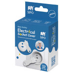 Sipo contact protection set, socket covers, white, 12 pieces