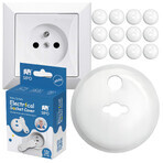 Sipo contact protection set, socket covers, white, 12 pieces