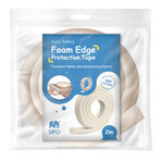 Sipo, foam tape to protect sharp edges, ecru, 2 meters