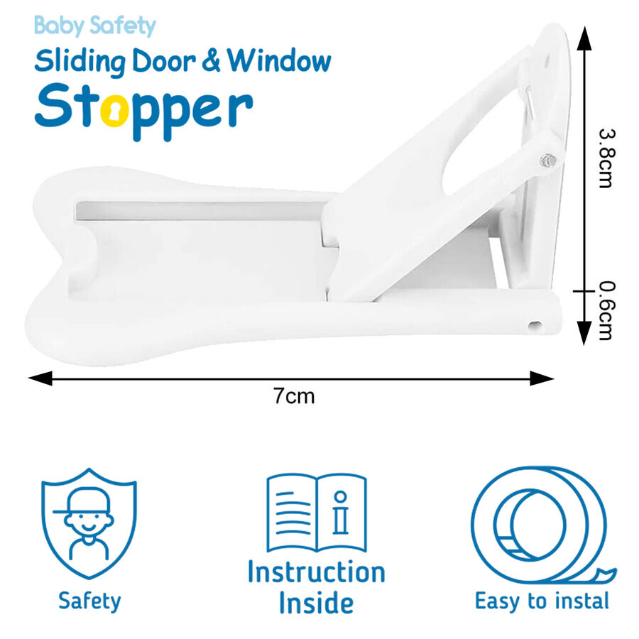 Sipo, safety device for sliding doors, 2 pieces