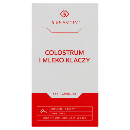 Genactiv Colostrum en paardenmelk, 180 capsules