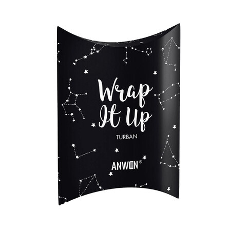 Anwen Wrap It Up, turbante per capelli, nero, 1 pezzo