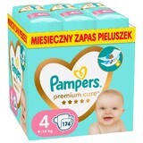 Pampers Premium Care, diapers, size 4, 9-14 kg, 174 units