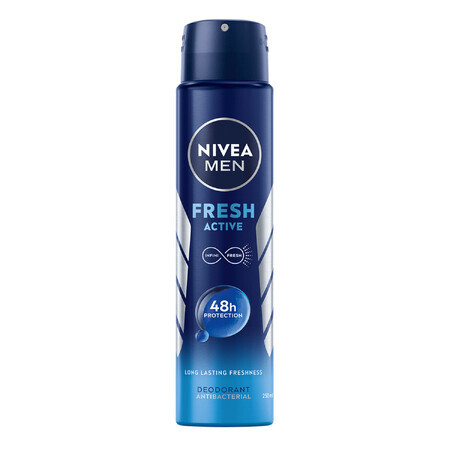 Nivea Men Fresh Active, spray antitraspirante per uomo, 250 ml